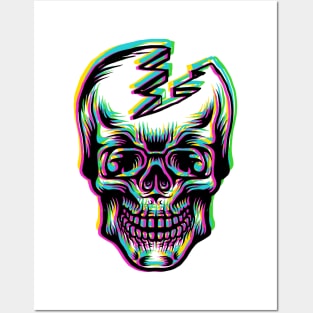 Flazh Skull Posters and Art